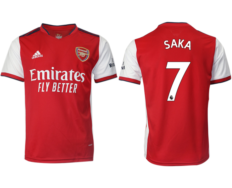 Men 2021-2022 Club Arsenal home aaa version red #7 Soccer Jersey->arsenal jersey->Soccer Club Jersey